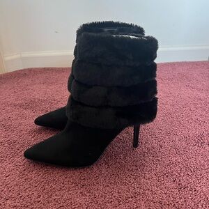 NWOT Thalia Sodi Rylie Faux Fur Ankle Bootie